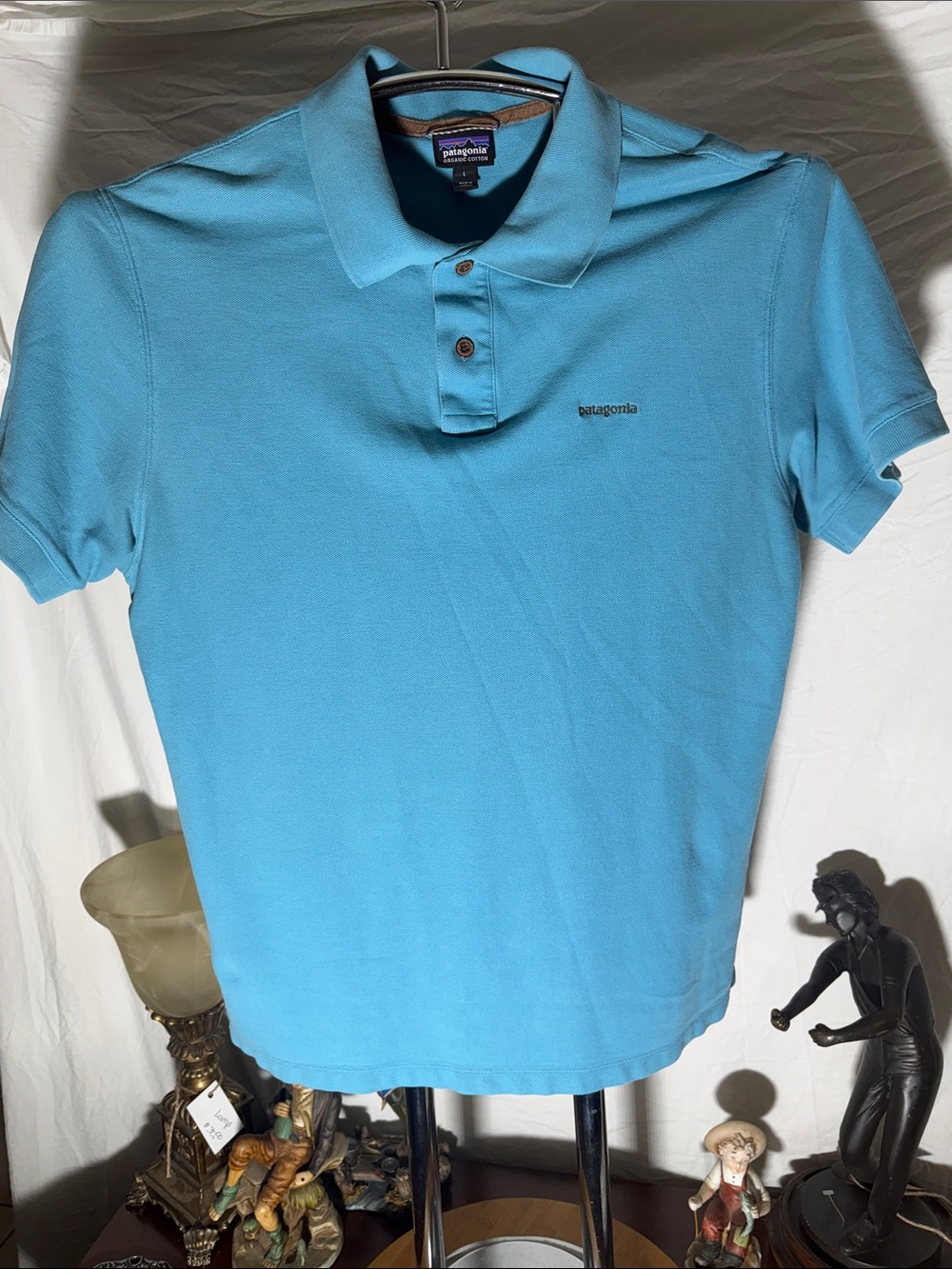 Patagonia Men’s Sky Blue Polo Shirt